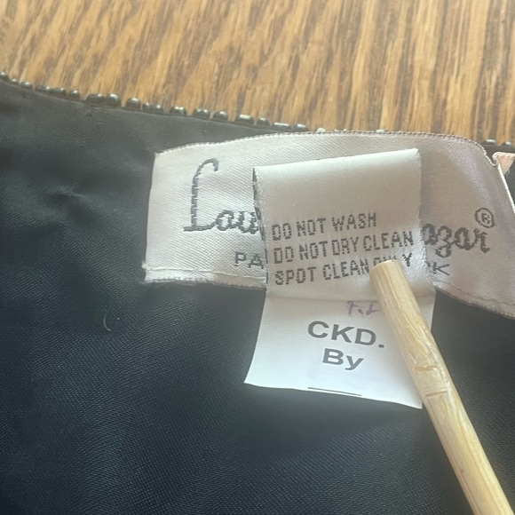 LAST CALL Vintage Laurence Kazar Black Silk Beaded Evening Jacket Size XL - Picture 7 of 9